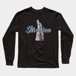 new york city Vintage Merica  Statue of Liberty  Retro Long Sleeve T-Shirt